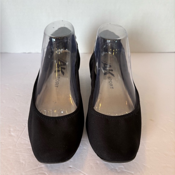 Anne Klein Sport Wisher black wedge heel pump slip-on shoes size 8 - Picture 1 of 10
